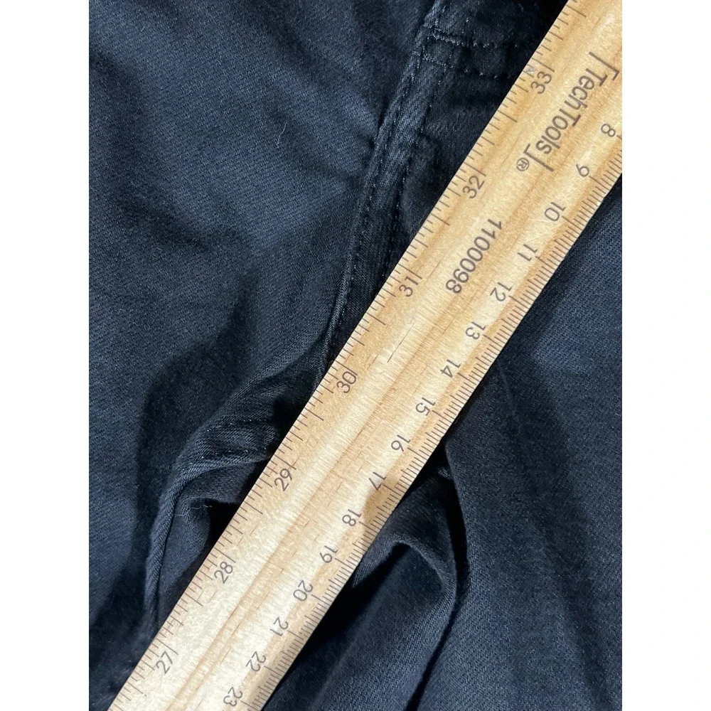 Lee Plus Womens 22Wx30 Medium Black Bootcut Mid Rise Regular Fit Stretch Pants